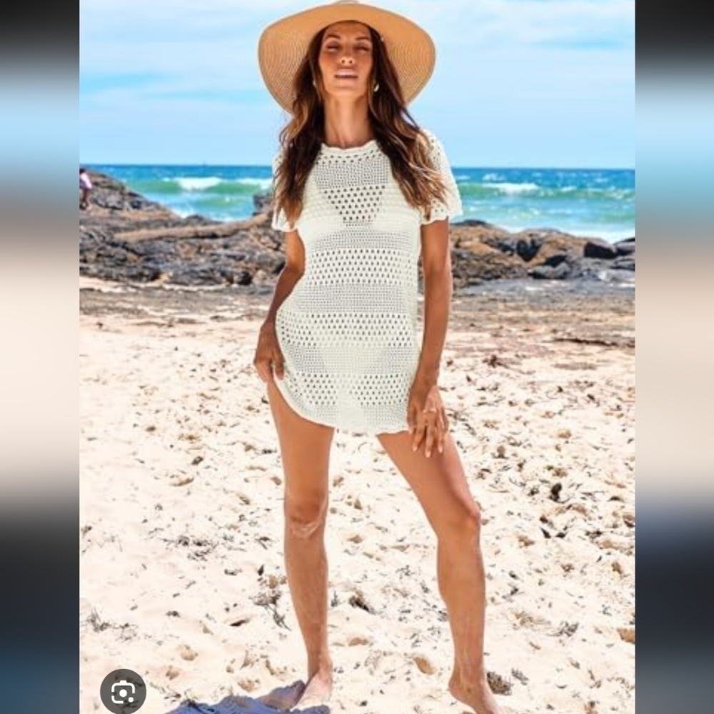 White Crochet Beach Cover-Up_Large